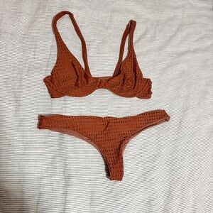 Acacia Mesh Perforated Bikini Set